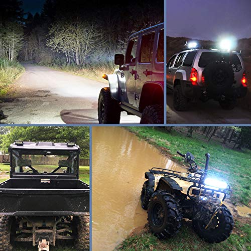 Nilight 18022C-B 6.5Inch 2PCS 6.5 Inch 120W Spot & Flood Combo Bar Driving Waterproof Led Work Light Triple Rows Off-Road Truck Car ATV SUV Jeep Cabin Boat, 2 Years Warranty (Pack of 12) - color: 2Pcs Led Pods, size: Led Pods (Pack of 12)