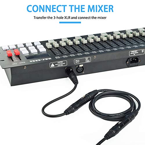 DMX-512 XLR 5 Pin Male to XLR 5 Pin Female DMX Lighting Cable(1.5M/5FT) - color: 5PIN M -5PIN F