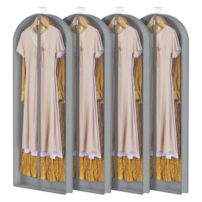 Zilink Luxury Fur Coat Storage Bags Dress Bags for Gowns Long 60 in, 4 Pack - size: 60"-4pcs