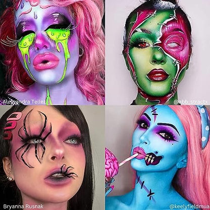 Mehron Makeup Paradise AQ - ISLAND PALETTE, Water-Activated Face Paint | 8 Color Professional Face & Body Paint Makeup for Cosplay, Theater, & Halloween. Vegan, Cruelty-Free, & Made in USA. - color: Island