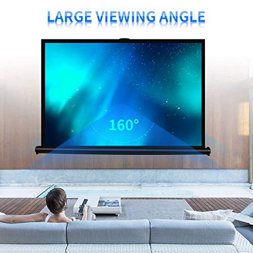 Cocar P1-SN50 50 inch Portable Projection Screen for Mini/Professional LED/LCD/DLP Projector Self Standing Pull-Out Style Indoor Outdoor Home Cinema - 4:3/16:9 Compatiable - size: 50" Screen 4:3