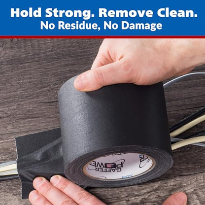 Gaffer Power Black Gaffer Tape 4 Inch x 30 Yards, Heavy Duty, Made in USA - color: Black, size: 4 in x 1080 in