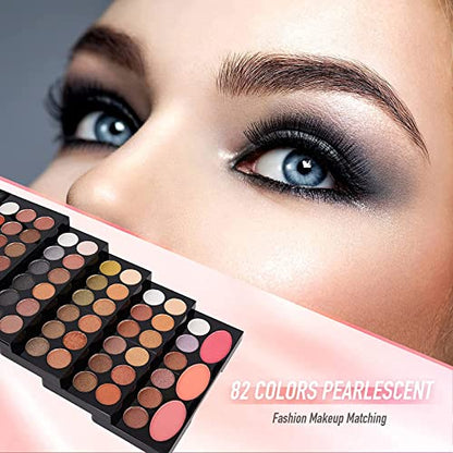 148 Colors Makeup Pallet,Professional Makeup Kit for Women Full Kit,All in One Makeup Sets for Women&Beginner,include Eyeshadow,Lipstick,Eyeliner,Concealer,makeup brush(045 Set-Black) - color: 045 set