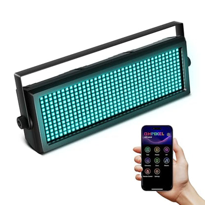 Telbum LED Strobe Light for DJ Stage Party, 432LEDs RGB Strobe Lights Sound Activated DMX512 Control, Muti-Animation Effects, Uplighting Wash Light for Halloween Club Bar Event Concert Church Wedding