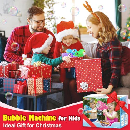 3 Bubble Guns Kids Toys Bubbles Machine, Outside Toys for Ages 3-5 4-8 Kids - color: Blue+green+purple