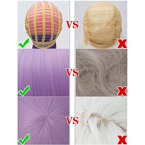 LABEAUTÉ Short Dark Brown Anime Cosplay Wig Male Men Anime Layered Unisex Heat Resistant Hair Wig with Bangs for Party and Halloween for Gift + Free Cap - color: Dark Brown