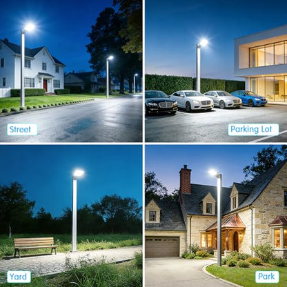 150W LED Parking Lot Light Dusk to Dawn Photocell 22500LM 5000K - size: 150W Trunnion*1