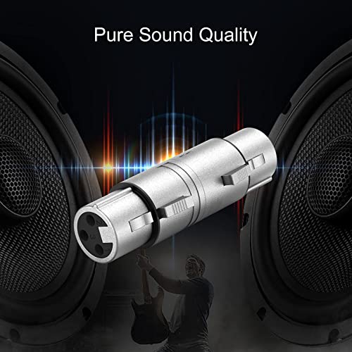 CableCreation XLR Female to Female, XLR 3 Pin Female to 3 Pin Female Microphone Line Adapter - size: F to F