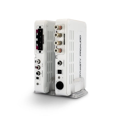 DYNASTY PROAUDIO WSA-5RP Wireless Rear Speaker Kit with Built-in Amplifier – 5.2/5.8GHz Dual Band, 106 RF Channels Anti-Interference, 2x50W Class-D Power, 100ft Range –for Home Theater Surround Sound - color: WHITE