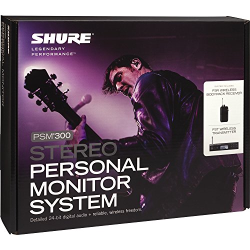Shure PSM300 P3TR112GR Wireless In-Ear Personal Monitoring System with SE112 Earphones - J13 Band - size: Single, style: J13 Band (566-590 MHz)