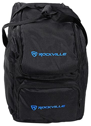 Rockville Battery PAR 50 Rechargeable LED DMX Wash Light 12-Pack with Bags | 8-10 Hour Runtime, RGB 18x1W, 7-Channel, Sound Activated, Strobe, 12 Remotes, 3 RLB30 Carry Bags, DJ, 15-Items
