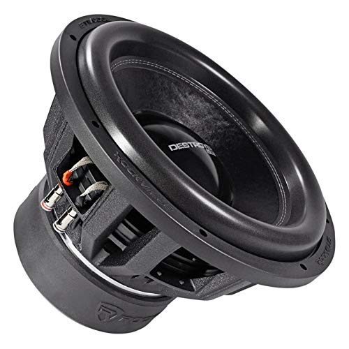 Rockville Destroyer 15D1 15" Dual 1-Ohm Competition Car Audio Subwoofer | USA Made Voice Coils, 8000W Peak, 2000W RMS, Dual 1-Ohm, Triple-Stacked 300 Oz Magnets, Cast Aluminum Basket, 35mm XMAX