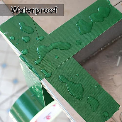 BOMEI PACK 3 Inch Green Duct Tape Waterproof,Heavy Duty,3 Inch x 60 Yards,9 Mil Industrial Grade Green Duct,No Residue,Strong,Flexible and All Weather,Professional for Indoor & Outdoor Use - color: green