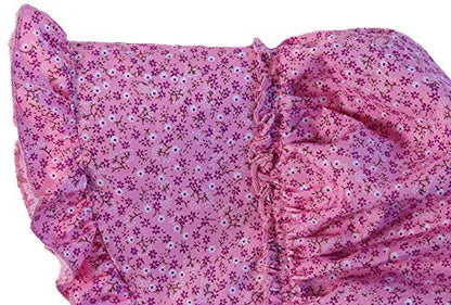 Making Believe Girls Deluxe Bonnet - 4-8 Years (Choose Color) - color: Pink Calico
