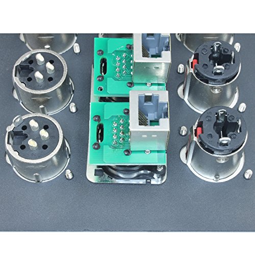FBL12+AC Recessed Floor Box With 6 XLR Female, 2 XLR Male, 2 Ethernet, 2 TRS + Duplex AC (Pre-wired: 25' Wires) - color: Pre-wired: 25' Wires