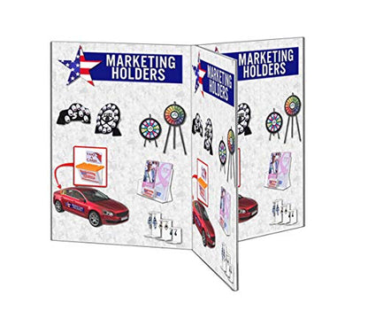 6 Pack Multi Panel Sign Holder 5" x 7" Public Notice Nameplate Directions Maps Frame Clear Acrylic Table Tent Graphic Image Party Venues Celebrations Announcements by Marketing Holders - size: 6 Sides 5"w x 7"h