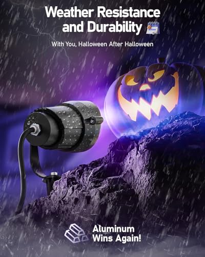 HIBOITEC Halloween Black Light Spotlight Outdoor 12W IP65 Waterproof LED Spot Lights Landscape Lighting with US Plug for Glow Party Body Paint Yard Garden Decorations 4Packs - size: 4 Pack