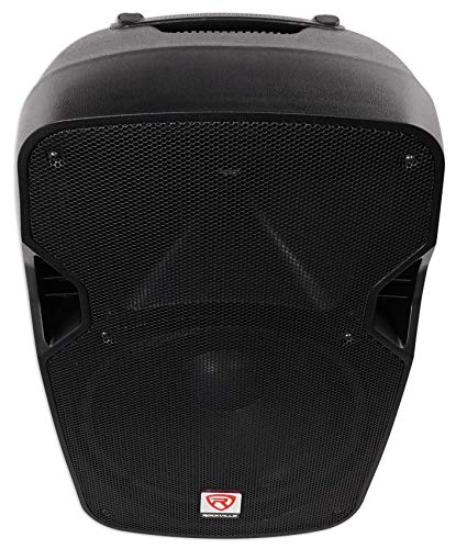 Rockville SPGN124 12" Passive 1200W DJ PA Speaker Pair with RVCS2 Stands | 1200W Peak / 300W RMS Each, 4 Ohm, Speakon Connections, Crank-Up Tripod Stands, 2 Carry Bags, Live Sound, 4-Items