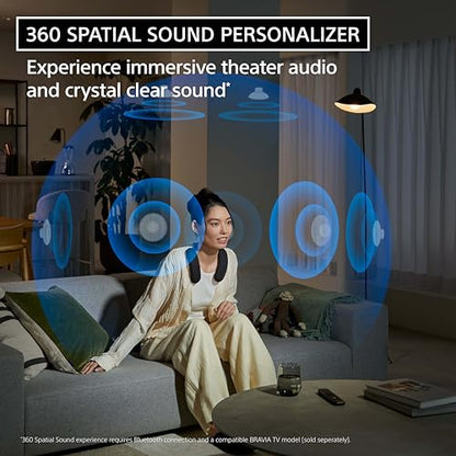 Sony BRAVIA Theater U Wireless Wearable TV Speaker with Bluetooth HT-AN7 | Bluetooth, Personalized Home Theater Audio, Gaming Compatibility, Built-in mic, 12 Hour Battery Life