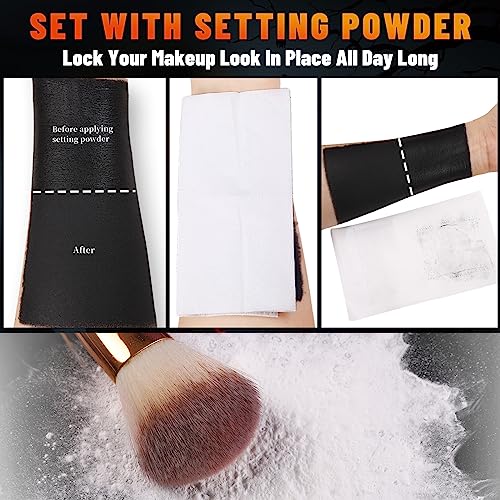 BOBISUKA White Black Red Face Body Paint with 3PCS Sponges Face Painting Kit for Adult Large Capacity Oil Based Paints Palette For Halloween Makeup Clown Joker Devil Cosplay SFX Costume Party - color: SET 03