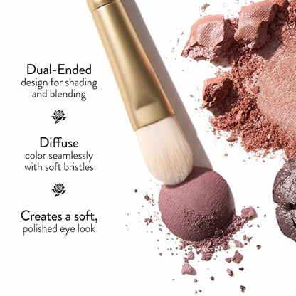LAURA GELLER Makeup Brushes - Dual-Ended Eyeshadow Brush, Limited Edition Draper James Design - style: 23 Dual-Ended Eyeshadow Brush (Limited Edition)