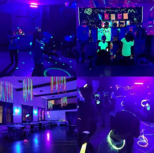 27W Black Light, HouLight 9 LED UV Blacklight Bar, Blacklights for Halloween, Birthday Parties, Stage Lighting, Weddings, Glow Parties and Black Light Party Supplies