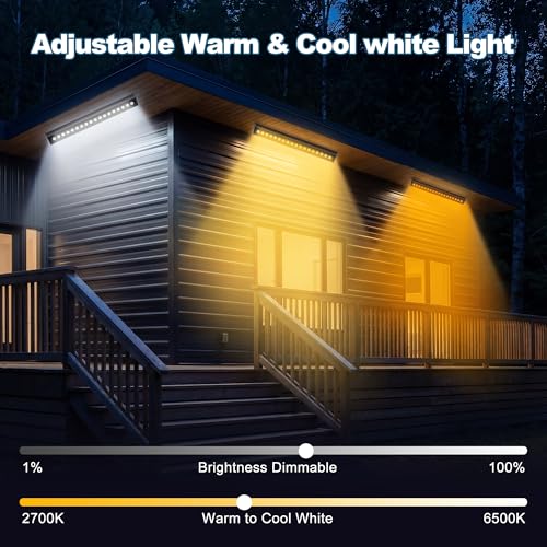 LED Wall Washer Light Bar, Tunable White 2700K-6500K, Smart WiFi App and RF Remote, Smooth Dimming, 8 Modes, Linkable 20in IP65, AC120V Plug-in for Porch Patio Sign - size: 20" 36W Tunable White(2700-6500K)