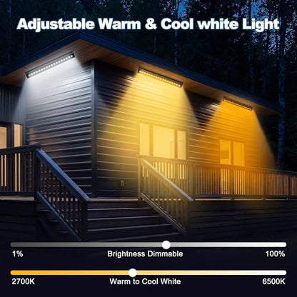 LED Wall Washer Light Bar, Tunable White 2700K-6500K, Smart WiFi App and RF Remote, Smooth Dimming, 8 Modes, Linkable 20in IP65, AC120V Plug-in for Porch Patio Sign - size: 20" 36W Tunable White(2700-6500K)