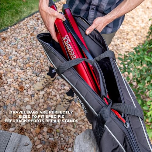 Feedback Sports Padded Travel Bag for Pro Ultralight Bike Repair Stand | Custom fit for Pro Ultralight repair stand; padded tote with durable fabric makes transport and storage easier - style: Ultralight
