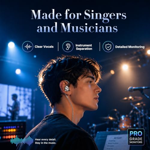 TRN Shell 3DD+1 Planar Hybrid in Ear Monitor, HiFi IEM Earbuds | 3 Tuning Nozzle Pairs, Silver-Plated IEM Cable, 3.5mm and 4.4mm Plugs, Balanced Sound, for Musicians and Audiophiles
