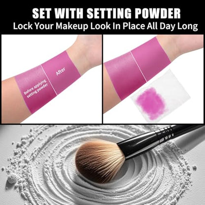 Drawdart Pink Halloween Face Body Paint Stick, Cream Blendable Halloween Face Body Makeup Paint, Non-Toxic Oil Based Stick for SFX Special Effects Cosplay Makeup - color: Pink