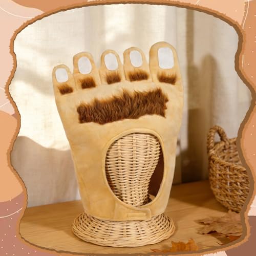 Bigfoot Hat Monster Sasquatch Foot Costume Funny Hat for Halloween | Funny Bigfoot Hat Sasquatch Monster Foot Costume Hat for Gag Gifts Weird Stuff Halloween Parties