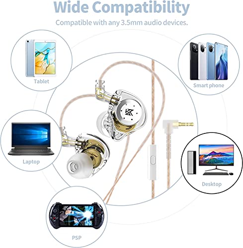 KZ EDX PRO 1DD IEMs in-Ear Headphone,Black Without Mic | Wired Earbud with Heavy Bass Stereo,1DD New 10mm Dynamic Driver,3.5mm Plug & 2pin Detachable Cable,for Audiophile Singers - color: Black, size: without Mic