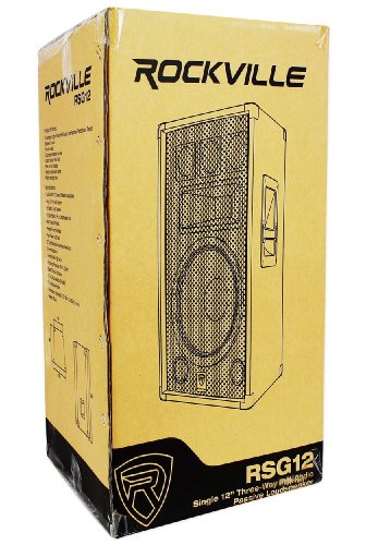 Rockville RSG12 12" 3-Way 8-Ohm Passive DJ Pro Audio PA Speaker - style: 12" - 8 Ohm