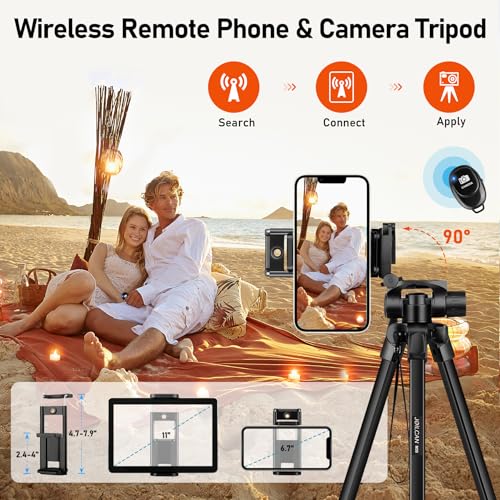 JOILCAN Camera Tripod, 68" Tablet Tripod Stand for Phone Camera - color: Black, size: 68"