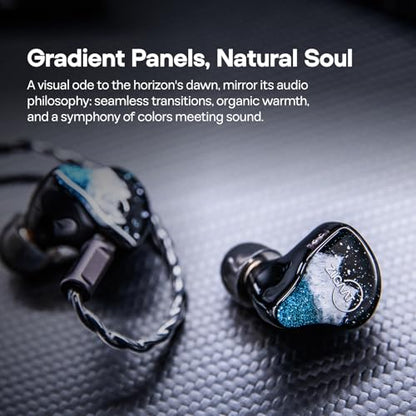Linsoul ZiiGaat Horizon 1DD+2BA+2 Planar HiFi Wired Earbuds in Ear Monitor