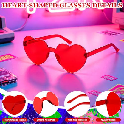 Short Bob Straight Hair Wigs with Bangs, Synthetic Fiber Colorful Hair, Heart-shaped Sunglasses for Women (Burgundy) - color: Burgundy