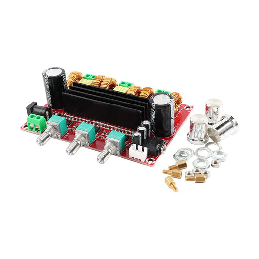 TPA3116D2 Amplifier Board HW-302 2x50W+100W 2.1 Channel Digital Power Audio Amplifier Board Speaker Stereo AMP Module Adjustment Power Amplifier DC 12-24V