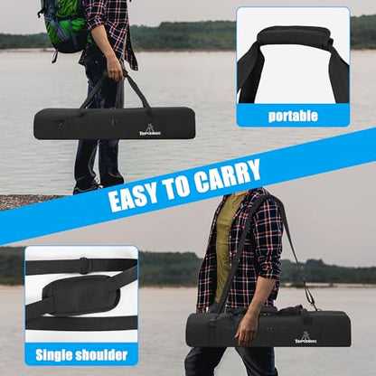 TORIBIO Tripod Carrying Case Bag, Padded Protective 39.5"x10"x6" | with Shoulder Strap and Handle, Heavy Duty, for Music Stand Mic Speaker Light Camera Monopod Stand - size: 39.5" x 10" x 6"