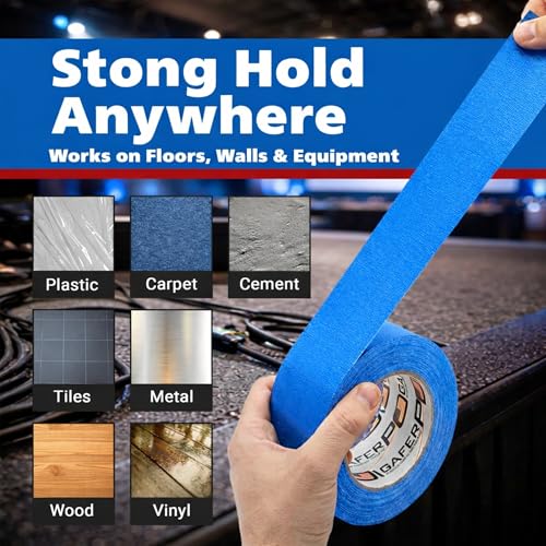 Gaffer Power Royal Blue Gaffer Tape 2 Inch x 30 Yds, USA Made - color: Electric Blue, size: 2 inches x 30 yards | 1 pack