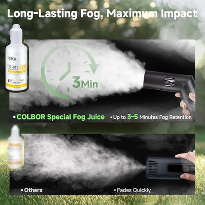 COLBOR CF5 CF3 Fog Machine Liquid, 2.03 fl oz (60ml) Fog Juice Smoke Machine Fluid for Mini Portable Fog Machine compatible with COLBOR Fog Machine (1PCS) - size: Fog Juice 60ml