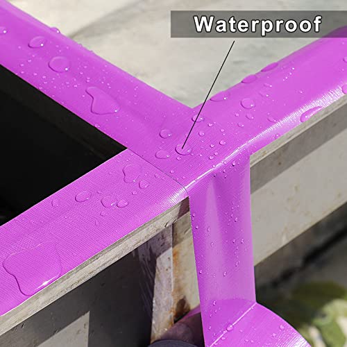 3 Inch Purple Duct Tape Waterproof,Heavy Duty,3 Inch x 60 Yards,9 Mill Thick Industrial Grade Duct Tape Purple,No Residue,Strong,Flexible and All Weather,Professional for Indoor & Outdoor Use - color: purple