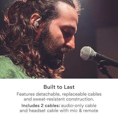 MEE audio Professional MX3 PRO Triple-Driver Hybrid Musician's in Ear Monitor Headphones with Enhanced Midrange and Warm Tonality, Noise Isolating Earphones with Detachable Cables, Transparent - color: Clear, size: MX3 PRO
