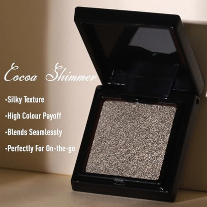 UCANBE Cocoa Brown Shimmer Single Matte Eyeshadow, Mini Eye Shadow Powder Makeup Palette for Natural & Smoky Eye Looks, Highly Pigmented Professional Long-Lasting Waterproof Blendable - color: 26 Cocoa Shimmer