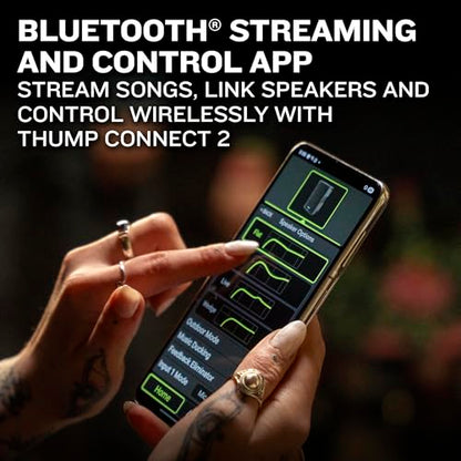 Mackie Thump12v4 12" Professional Powered Loudspeaker feat. SoundCheck DSPTM and Bluetooth® - High SPL Portable PA Speaker, Wireless Streaming and Linking, Voicing Modes, Control App, Mixer, 1400W - size: 12-inch, style: Plug-In Powered