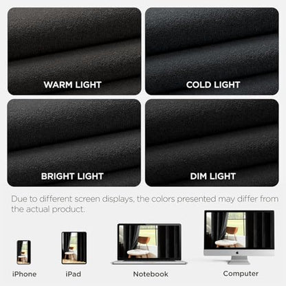 Joydeco Black Velvet Curtains 90 inch Length 2 Panels, Luxury Blackout Rod Pocket Thermal Insulated Window Curtains, Super Soft Room Darkening Drapes for Living Dining Room Bedroom,W52 x L90 inches - color: Rod Pocket | Black, size: 52"W x 90"L (Pack of 2