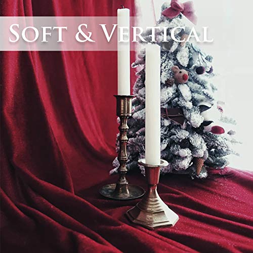 StangH Red Velvet Curtains Short Chrismas Bedroom Drapes, W52 x L63, 2 Pcs | 300GSM Soft Velvet Thick Texture, Window Treatment, Privacy, Theater, Noise Reduction, Kitchen, Living room, Panel Blinds - color: Red Series - Red, size: 52"W x 63"L (Pack of 2)