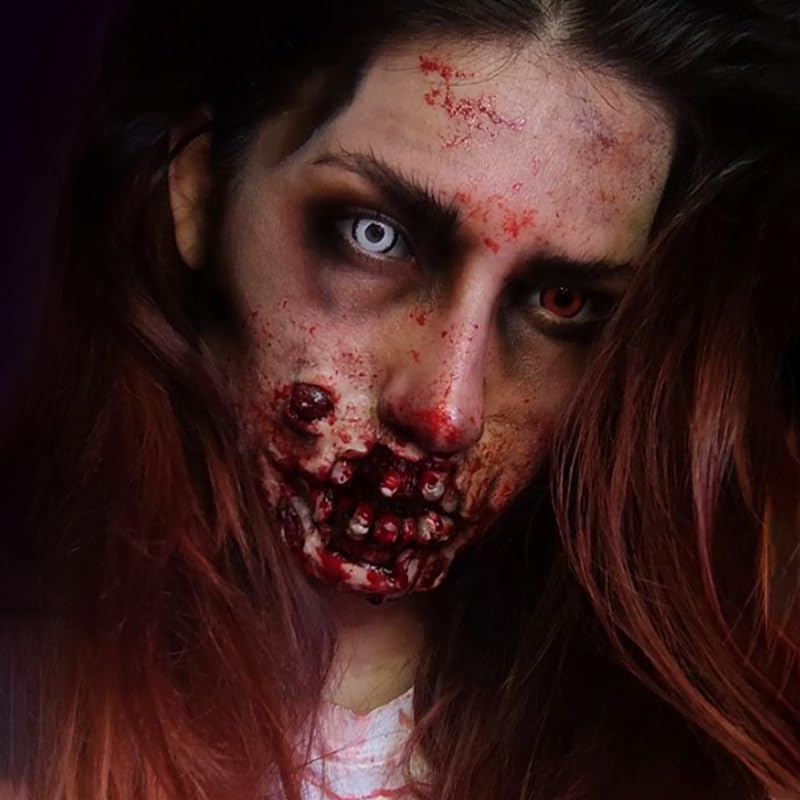 Liquid Latex Sfx Makeup Set 2 Pcs Halloween liquid Face Paint Makeup,Multi-Purpose Liquid Bodypaint Makeup For Scar Cut Wound Peeling Skin Wrinkles Monster Zombie,Latex Glue for Skin ,Prosthetic Glue