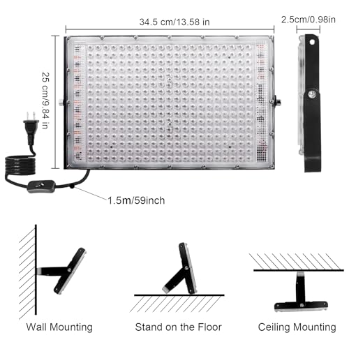 300W LED Blacklight, UV Black Lights for Glow Party, IP65 Waterproof Outdoor UV Floodlight for Black Light Party,Body Painting,Fluorescent Painting,Birthday Parties,Halloween