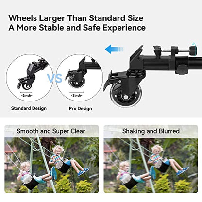 SmallRig Universal Photography Tripod Dolly, Heavy Duty with 3" Rubber Wheels, Adjustable Legs and Carry Bag, 33 lbs Capacity Tripod Wheels for Canon for Sony Cameras Camcorder Video Lighting- 3986 - style: 33lbs Capacity